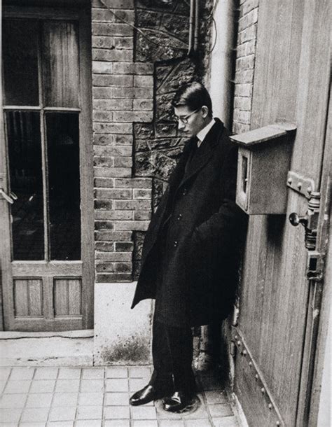 yves saint laurent at christian dior's funeral